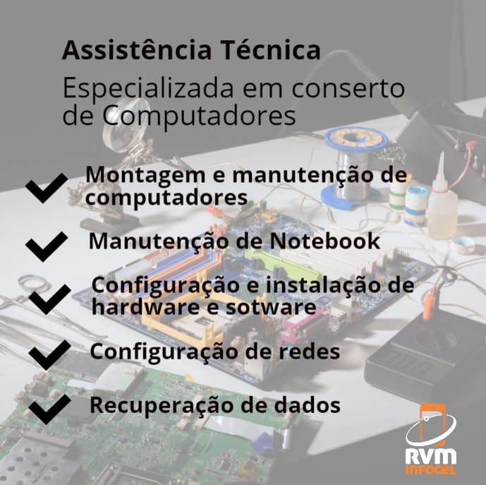 RVM Infocel – Acessórios para celular e Suprimentos de Informática